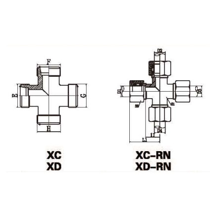 XC/XD/XC-RN/XD-RN CROSS FITTINGS